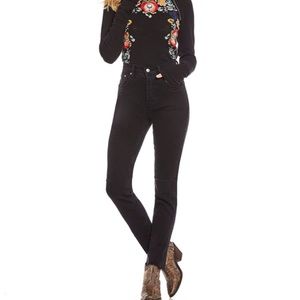 NWT Free People Stella Skinny Jeans Black 25